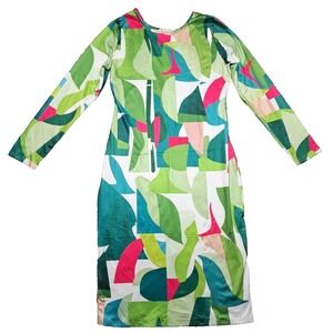 New Dress Long Sleeve Retro Casual Midi Dress Form Fitting Polyester 90's Y2K